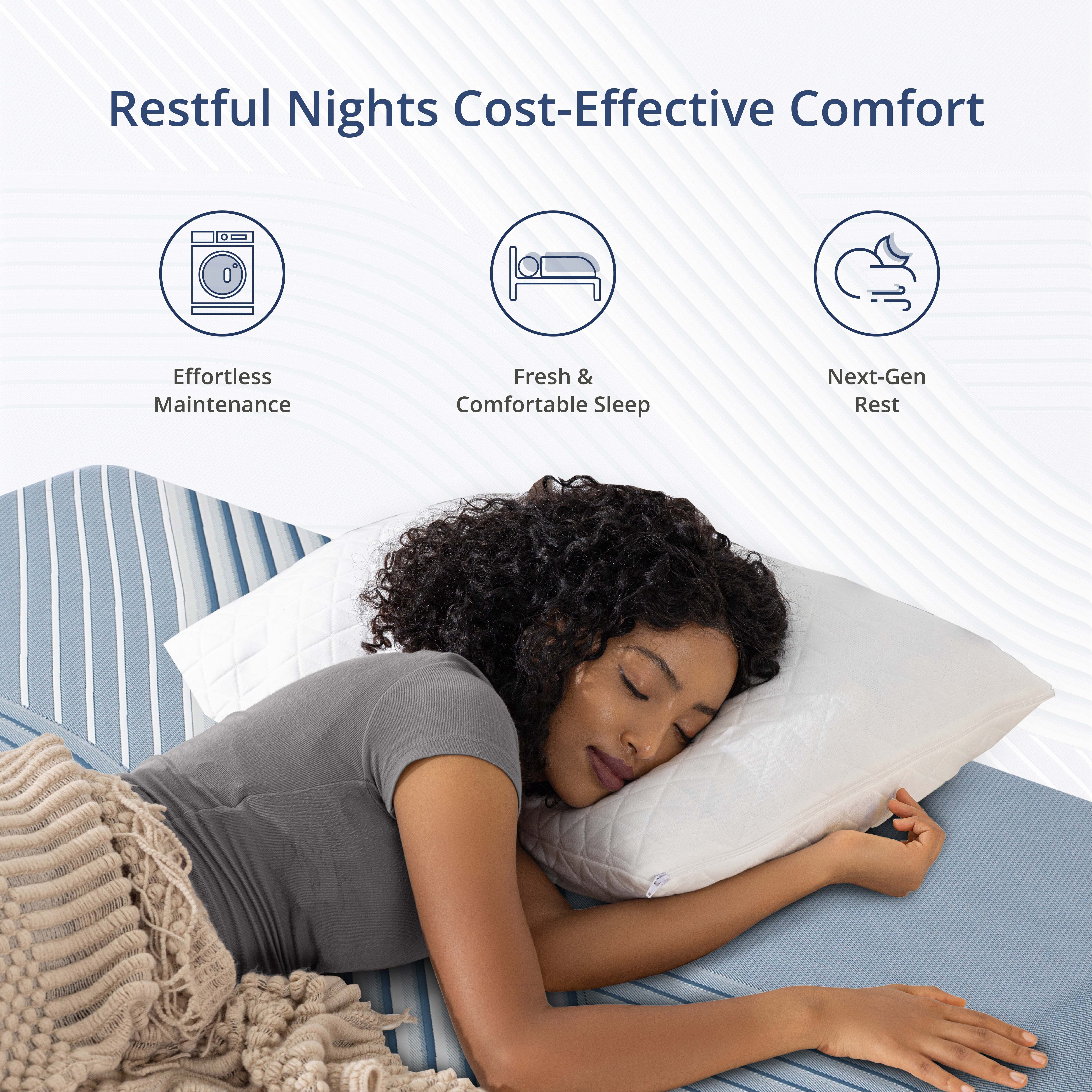 EGOHOME Ego Elysian 14 inch Hybrid Mattress, Full Size Memory Foam Mattress, Pocket Spring
