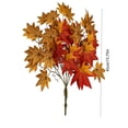 thumbnail image 3 of Qocolcyl Small Artificial Orange Maple Leaf Tree,Fall Halloween Harvest Front Porch Tabletop Decor,Farmhouse Outdoor Entryway Patio Thanksgiving Holiday Seasonal Ornament, 3 of 6