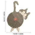 thumbnail image 4 of Nsxcdh Cat Butt Beverage Pad Handmade Crochet Absorbent 5.9in Funny Cat Lover Gift for Home Office Desk Bar Coaster Party Cute Decoration Favors for Kids, 4 of 6