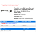 thumbnail image 2 of Front Left Driver Side Lower Rearward Control Arm - Compatible with 2009 - 2014 LS460 AWD (From 09/01/2008) 2010 2011 2012 2013, 2 of 2