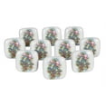 thumbnail image 1 of IBA Indianbeautifulart Multicolor Christmas Bell Christmas Door Knobs Square Cabinet Drawer Pulls For Dresser Ceramic Knobs, 1 of 1