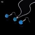 thumbnail image 2 of Kripyery Lady Fashion Rhinestone Pendant Necklace Hook Earring Banquet Party Jewelry Set, 2 of 8