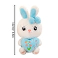 thumbnail image 6 of Bunny Stuffed Animal 13.8-Inch Soft Rabbit Plush Toy with Heart Huggable Bunny Plush for All Ages Easter Décor Birthdays Gifts, 6 of 14