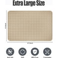 thumbnail image 2 of Extra Large Shower Mat, 47.2 x 31.5 Inch Non Slip Shower Mats for Inside Shower with Drain Hole and Suction Cups, Soft Trimmable TPE Anti Slip Shower Mat for Walk in Shower Stall, Heavy Mat, 2 of 14
