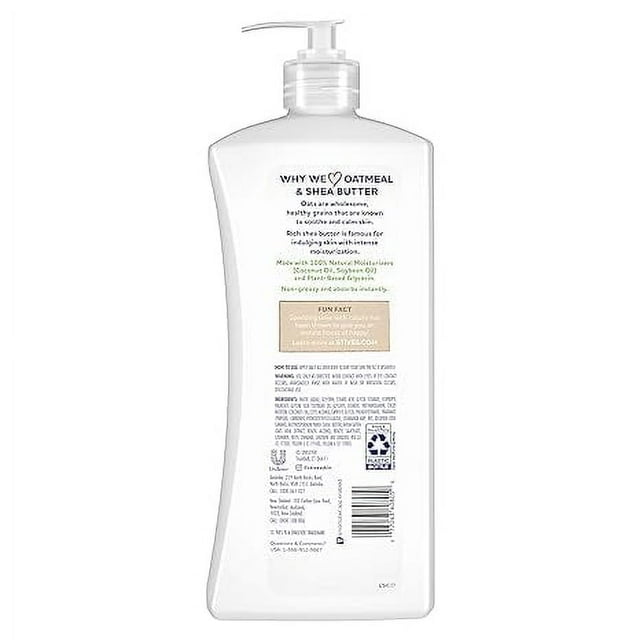 St. Ives Soothing Hand & Body Lotion for Women with Pump, Daily Moisturizer Oatmeal and Shea Butter for Dry Skin, Made with 100% Natural Moisturizers, 21 fl oz, 4 Pack