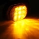 thumbnail image 3 of Indicador de señal de giro de motocicleta - Maso 2 piezas 12 V LED ámbar iluminado lámpara de señal de giro para motocicleta 2 piezas-negro, 3 of 5