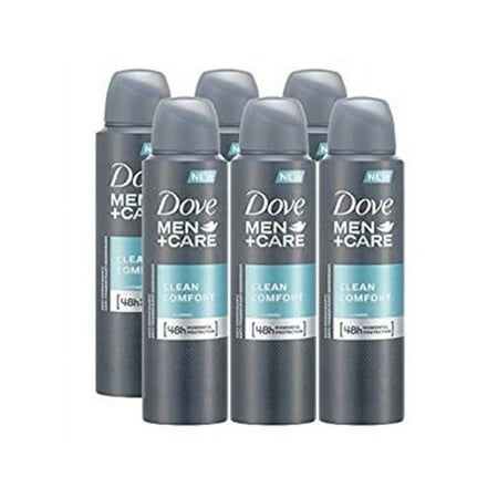 Dove Clean Comfort 150 ml Deodorant Spray 6 Pack International Version. Quick Delivery
