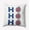 Dark Cobalt, variant on 16" x 16" Simply Daisy Ho Ho Ho Polyester Accent Pillow, Dark Cobalt Qty 1