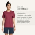 thumbnail image 2 of Lands' End Essentials Women's Short-Sleeve Soft Cotton T-Shirt - Tailored Feminine Fit, 2 of 5