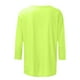 thumbnail image 4 of Blusas Umfun para mujer, cuello redondo liso, manga 3/4, blusa informal versátil, verde M, 4 of 5