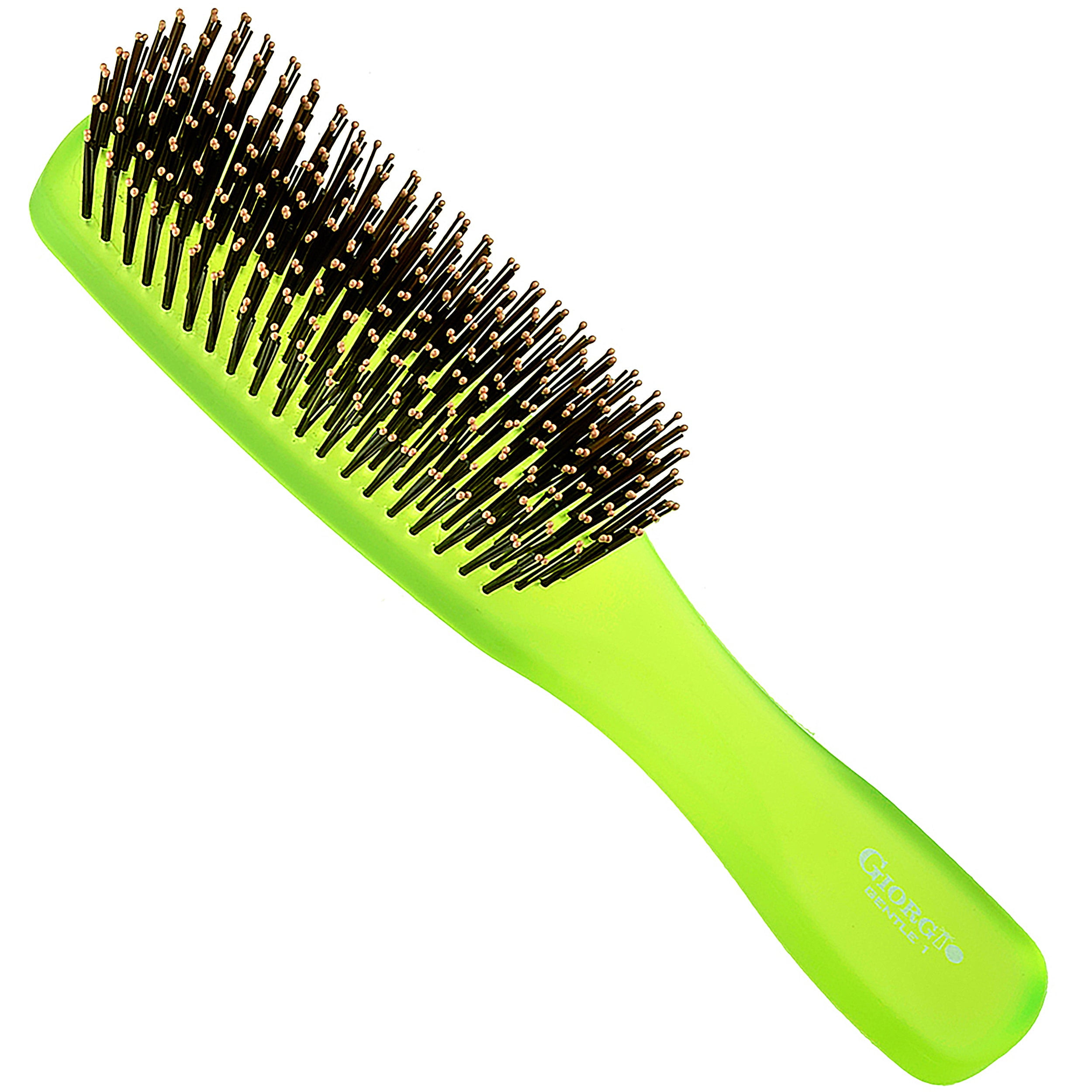 Gentle Neon 7.75" Nylon Bristle Scalp Sensitive Hair Brush
