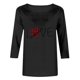 thumbnail image 5 of RKSTN Valentine's Gifts Women's 3/4 Sleeve T Shirts Top Oversized Crewneck Valentines Graphic Print Short Sleeve Shirt Womens Casual Solid Round Neck Loose Three Quarter Sleeve Shirt Spring Clothes, 5 of 7