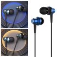 thumbnail image 3 of Auricures con cable Universal de 3,5mm en oreja auricures deportivos de música auricures estéreo auricures para juegos micrófono Azul, 3 of 9