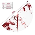 thumbnail image 3 of Rateoe Bloody Hand Print Christmas Tree Skirt 30" for Xmas Holiday New Year Party Circle Tree Mat Ornaments Decoration, 3 of 7