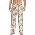 thumbnail image 1 of Balery Squirrel And Leaves Pantalones de pijama para hombre, pijama ultraligero, pantalón de descanso-Medium, 1 of 6