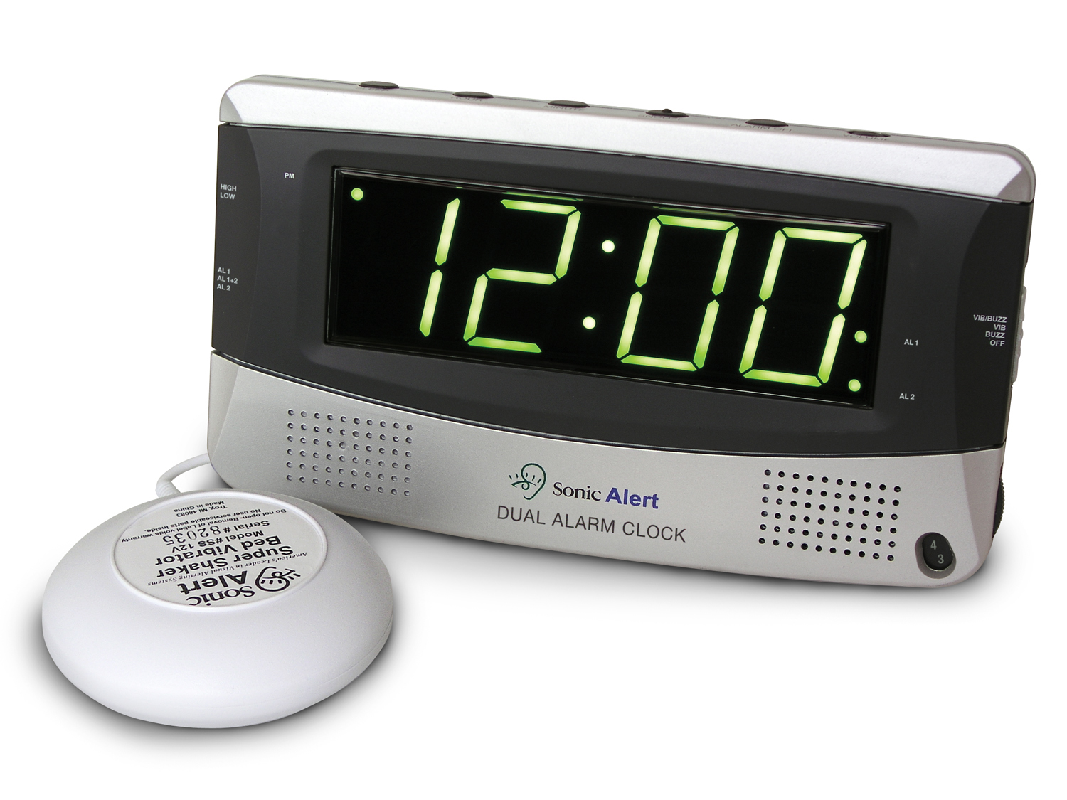 Dual Alarm Clock w/ Bed Shaker Walmart Canada