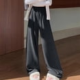 thumbnail image 2 of Kaemgyyd Women's Striped Pajama Pants Lounge Wide Leg High Waist Pj Bottoms with Pockets Drawstring Comfy Sleepwear, 2 of 7