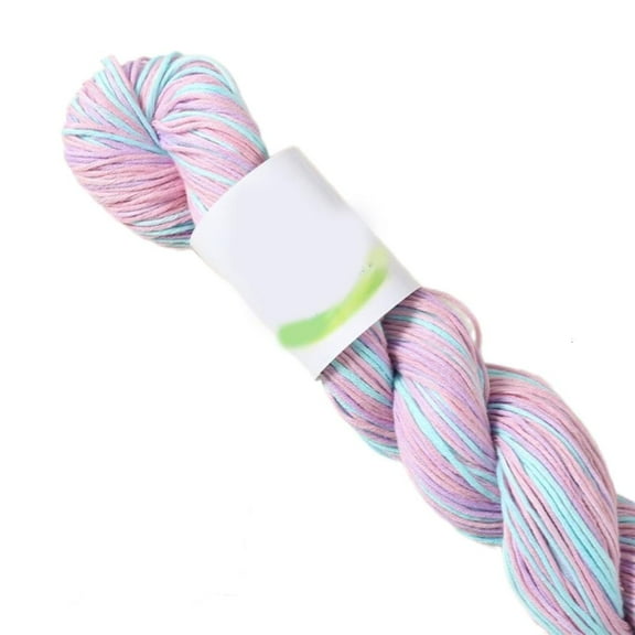 WE-POLUJ Cotton Yarn Crocheting Yarn Thread Knitting Yarn Hand Dyed Gradient Yarn for Hat