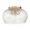thumbnail image 6 of Golden Lighting Adeline 3-light Flush Mount in Matte Black, 6 of 7