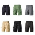 thumbnail image 2 of Xinhuaya Mens Slim Fit Cargo Shorts Multi Pockets Short Pants Summer Clothes, 2 of 11