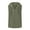 Army Green, variant on Round Neck Sweatshirt for Men Casual Sleeveless Linen Pullover Button down Hoodies Athletic Tops
