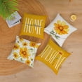thumbnail image 4 of Daisy Pillow Covers 18x18 Set of 4 Soft Velvet Summer Throw Pillow Covers Yellow Flower Pillow Covers Cushion Covers Square Pillow Cases for Couch Sofa Patio Outdoor Home Decorations(18 ), 4 of 6