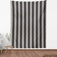 thumbnail image 4 of Ambesonne Abstract Fabric by the Yard Upholstery, Classic Zigzags Pattern, 2 Yards, Dark Grey Eggshell, 4 of 5