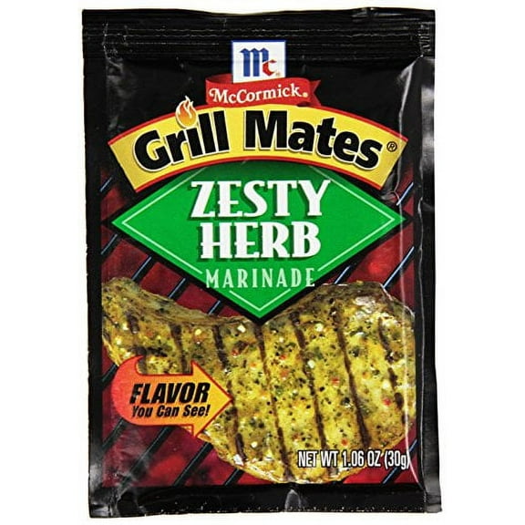 McCormick Grill Mates Zesty Herb Marinade 1.06 oz (Pack of 12)