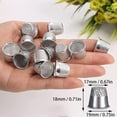 thumbnail image 4 of Dedal de metal Dedal Protector de aleta Dedales de metal Dedal de costura Herramientas de aleta Protector de aleta Compatible con herramientas de costura artesanales 30 piezas, 4 of 5