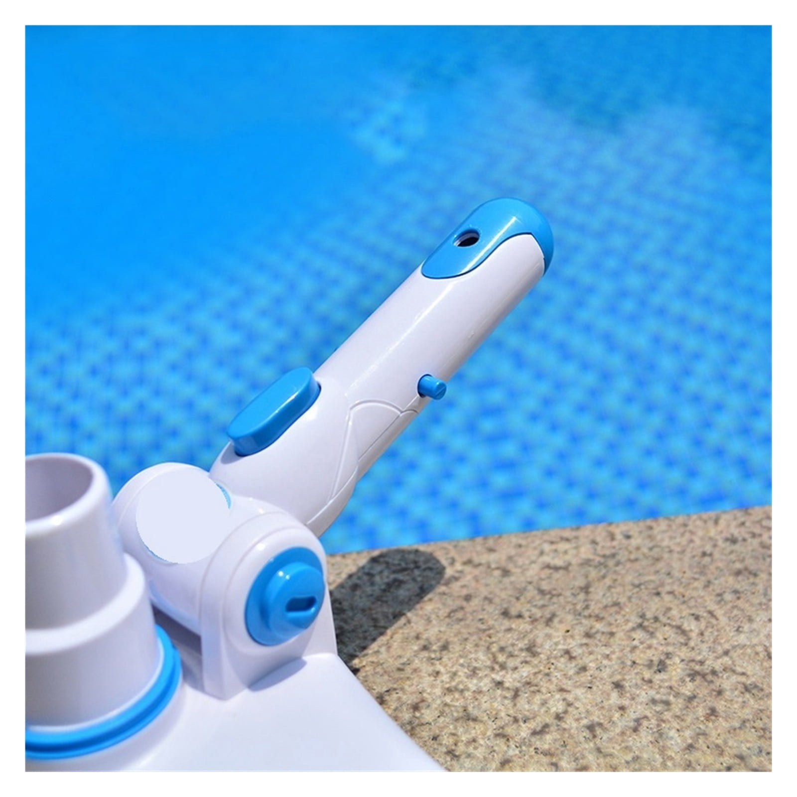 Swimming Pool Wall Floor Brush Suction Vacuum Head Cleaning Brushes Adjustable Handle Algae Scrubber ,Efficient Cleaning