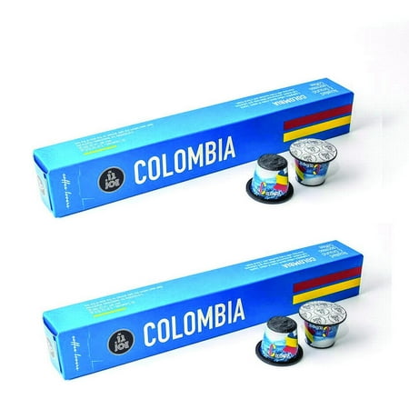 Espresso Capsules - Fully Compatible Nespresso Pods for your Nespresso Machine - replace Nespresso Capsules - COLOMBIA, Espresso Original Coffee Pods, 2 Sleeves (10 Capsules)