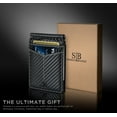 thumbnail image 6 of Serman Brands Slim Wallets for Men | Money Clip | RFID Blocking with Front Pocket | Men Bifold | Leather Wallet | Carbon Fiber, 6 of 6