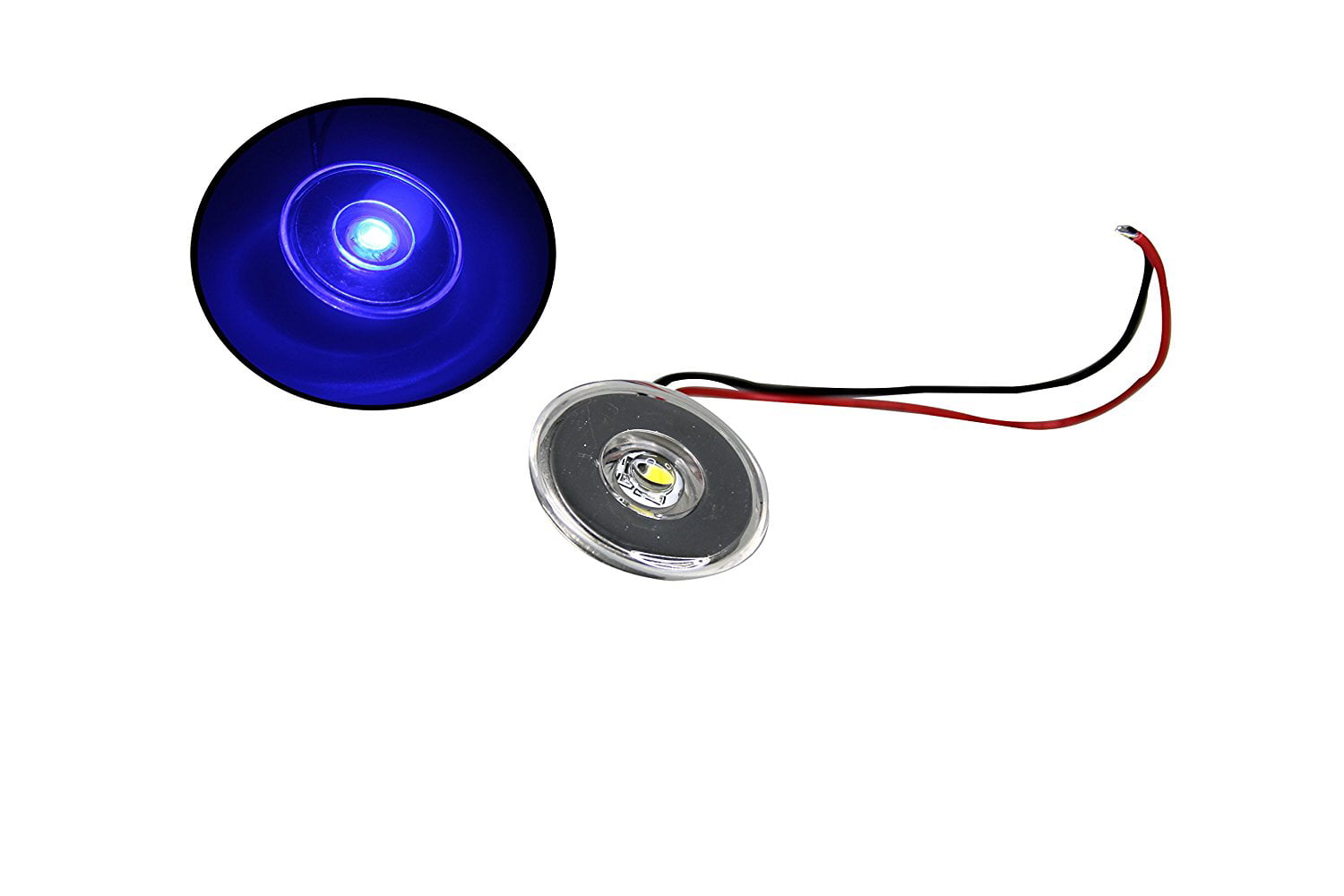 Pactrade Marine RV Car 4"  Blue White LED Ceiling Courtesy Light  Touch Switch 