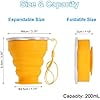 thumbnail image 4 of Home and Garden Parts 5pcs Collapsible Water Bottle 200mL Travel Folding Water Cup, 4 of 4