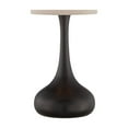 thumbnail image 2 of 360 Lighting Droplet 24 1/2" High Mid Century Modern Table Lamp Brown Espresso Bronze Finish Metal Tan Cylinder Shade Living Room, 2 of 4