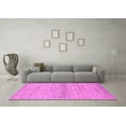 thumbnail image 3 of Ahgly Company Indoor Round Abstract Purple Modern Area Rugs, 7' Round, 3 of 4