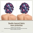 thumbnail image 2 of Disketp funny Skull daisy flower Adjustable Sleeping Hair Cap, Hairband Sleeping Cap Turban, Unisex, Available for Curly and Straight Hair, 2 of 6