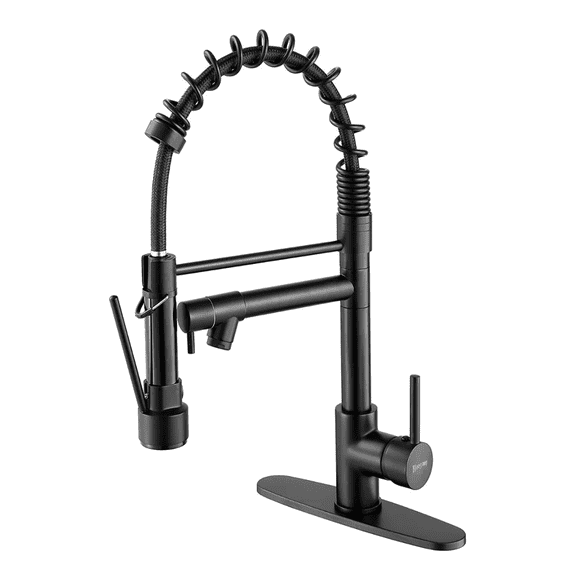 Grifo Monomando Bloosom Fregadero Llave Mezcladora Tarja Cocina Negro