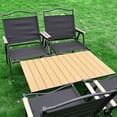 thumbnail image 3 of FELiCON Heavy Duty Camping Chair with Wooden Armrest, Black, 3 of 6