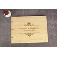 thumbnail image 4 of Darling Souvenir Personalized Engraved Laser Cut Wedding Guest Book Wooden Cover Sign-in Book Registry Guestbook Scrapbook-WX, 4 of 7