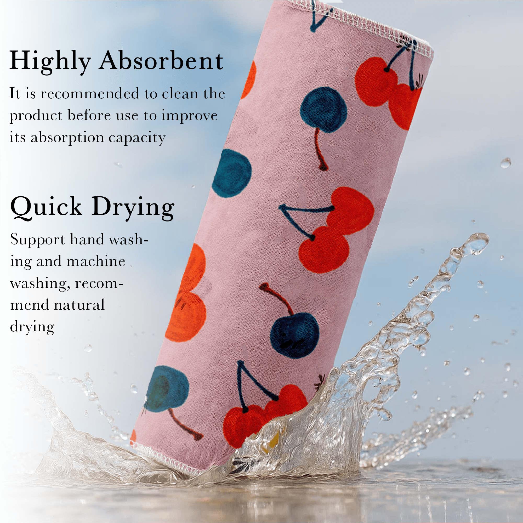 Simnice Reusable Paper Towels - 25 Pack 10"x10"Paperless Paper Towels, Washable Kitchen Cloth with 100% Cotton, Absorbent Multi-Use Napkin Rolls