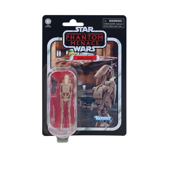 Star Wars The Vintage Collection Battle Droid Toy, 3.75-Inch-Scale Star Wars: The Phantom Menace Figure, Toys for Kids Ages 4 and Up