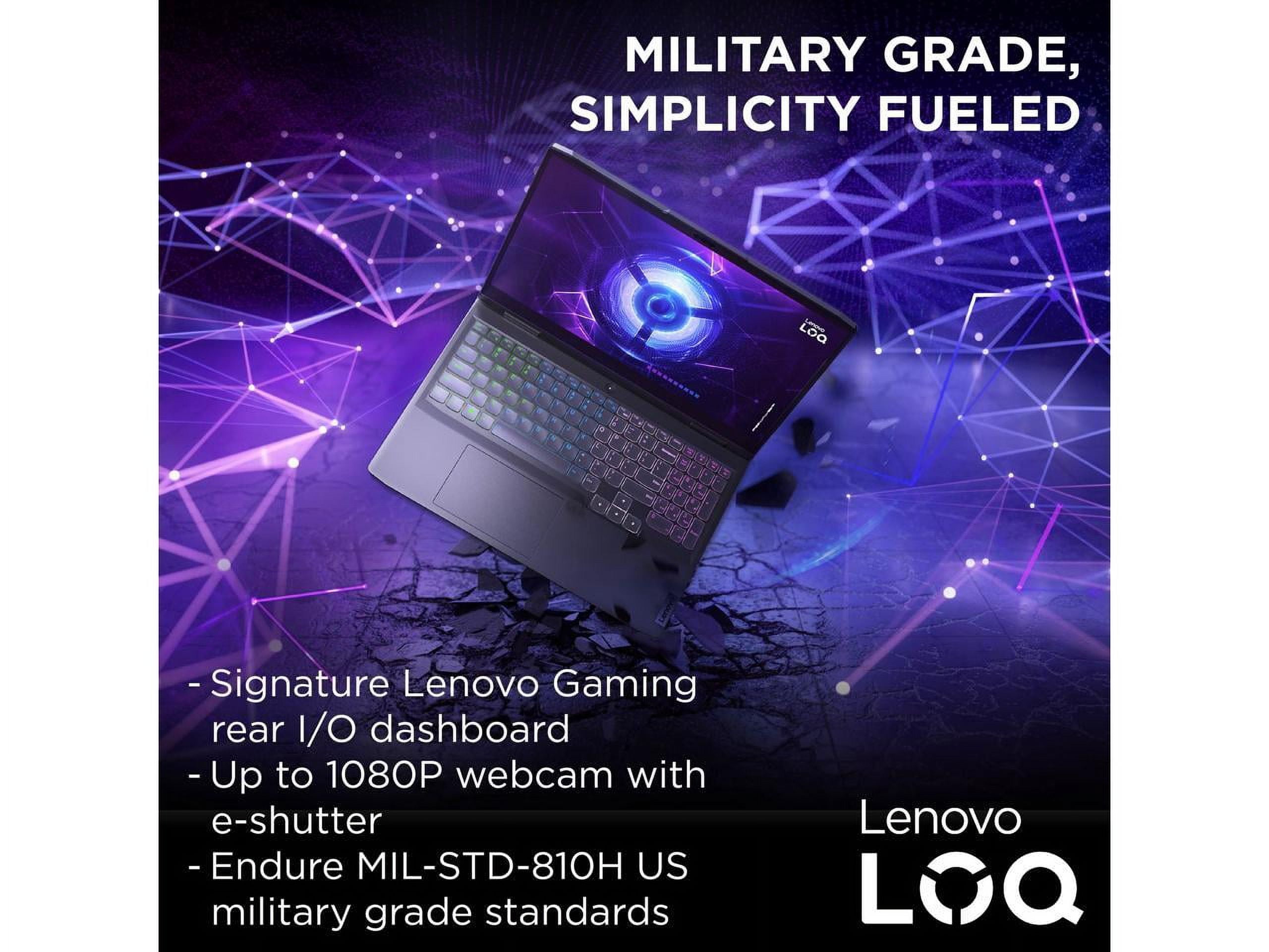 Lenovo LOQ 15IRH8 15 Gaming Laptop, 15.6 FHD 144 Hz, Intel Core i5-13420H  8-core, NVIDIA GeForce RTX 4050 6GB GDDR6, 32 GB DDR5 4 TB SSD, Bluetooth,  Windows 11 Pro 