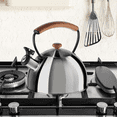 thumbnail image 6 of Stainless Steel, Wood Handle, Whistling Tea Kettle (2.5 lt, 85 oz), 6 of 8