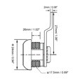 thumbnail image 5 of Unique Bargains Cam Lock 30mm Cylinder Length 48mm x 2mm Cam Nut-on Type, Keyed Different, 5 of 5