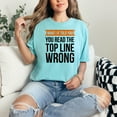 thumbnail image 2 of Funny Optical Illusion Message, Chalky Mint Comfort Colors T-Shirt, Medium, 2 of 3