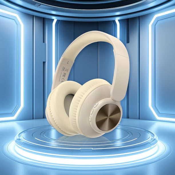 Xihbxyly Oferta Del Día Prime Solo Hoy Auriculares Inalámbricos Bluetooth para Colocar Sobre La Cabeza Duraderos, Plegables, Sonido de Alta Resolución, Cómodos de Usar, Bluetooth 5.3, Sonido Estéreo