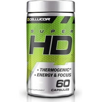 Cellucor SuperHD Fat Burner, with Green Tea Extract, Unisex, 60 Capsules