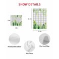 thumbnail image 7 of Spring Leaves Kitchen Dish Towels for Drying Dishes Set of 4, Pastoral Garden Botanical Gray Plaid Waffle Weave Microfiber Hand Tea Bathroom Towels Quick Dry & Absorbent Towel 12x12, 7 of 7