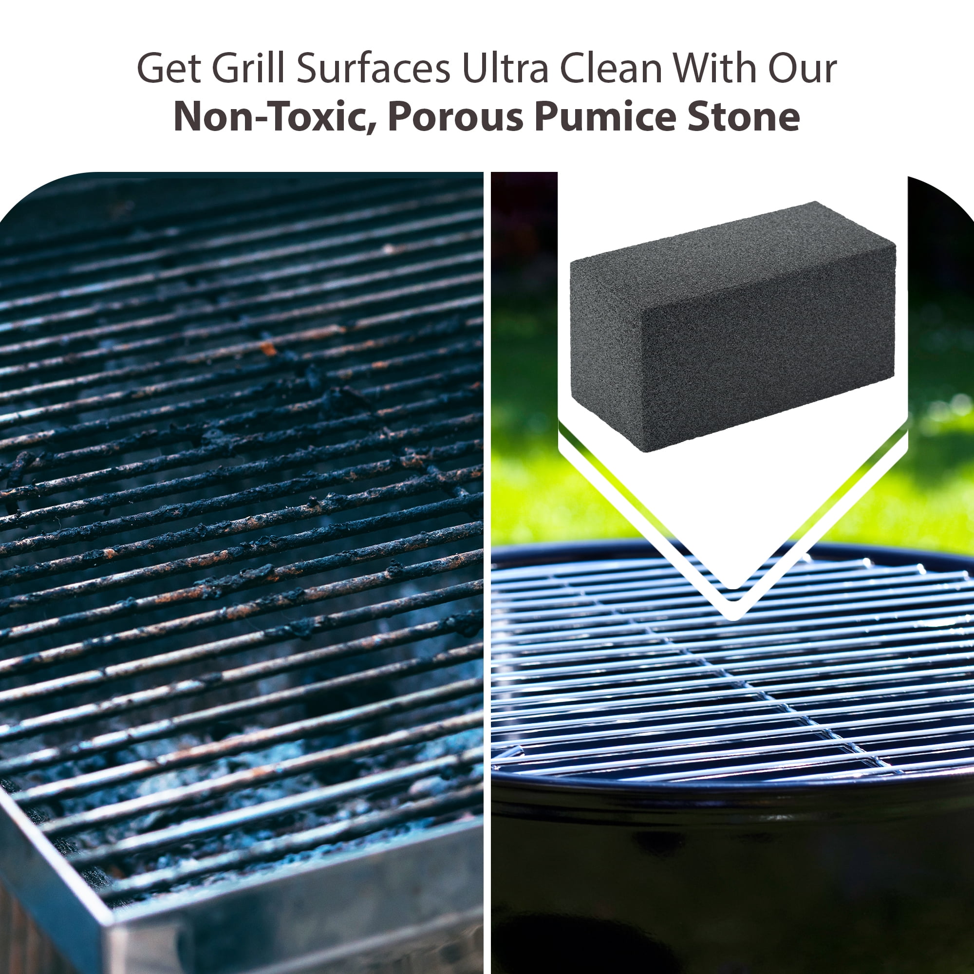 Ajmyonsp 3Pack Grill Cleaning Brick Block Brick-A Magic Stone Pumice  Griddle Grilling Cleaner Accessories for BBQ Grills, Racks, Flat Top  Cookers - Yahoo Shopping